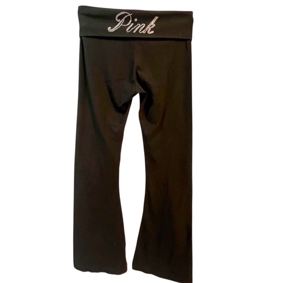 PINK Victoria's Secret Black Flare Leggings - Picture 2 of 6